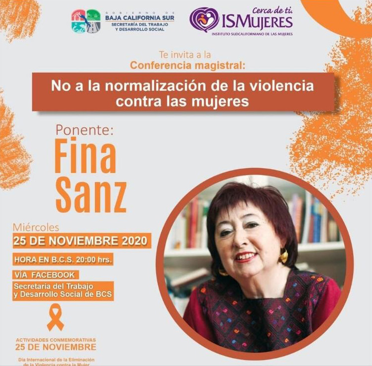 Conferencia Magistral Fina Sanz 25N "No a la normalización de la violencia contra las mujeres"